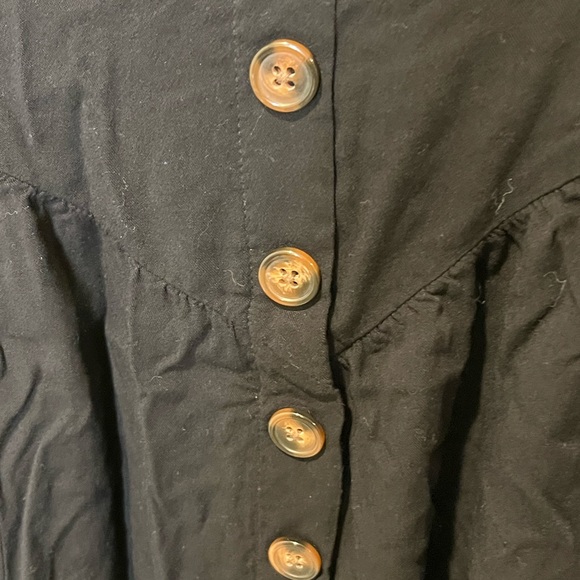 Torrid Button front tired Mini Skirt - Challis Black 00 - Picture 7 of 10